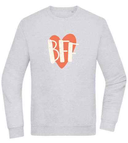 BFF Heart Design - Comfort Essential Unisex Sweater_ORION GREY II_front