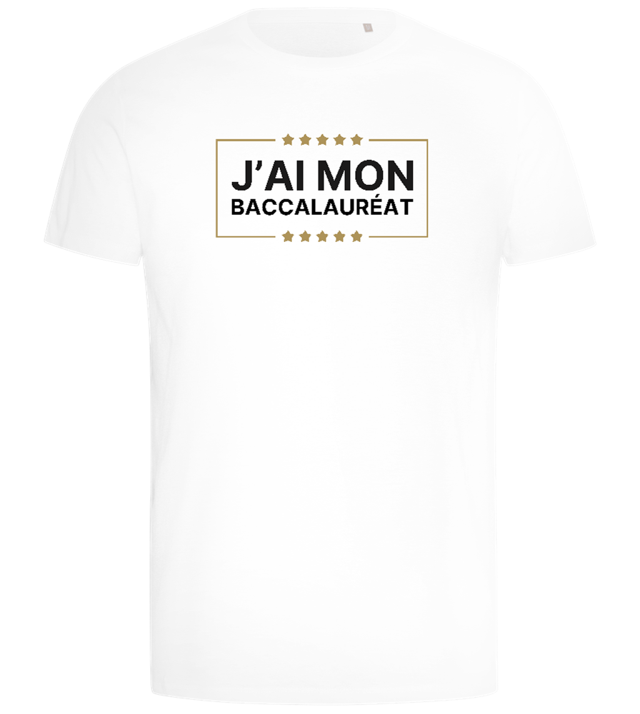 J'ai Mon Bac Design - Comfort men's t-shirt_WHITE_front