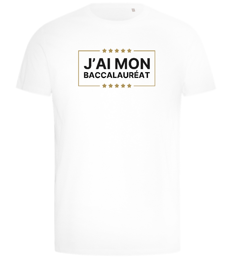 J'ai Mon Bac Design - Comfort men's t-shirt_WHITE_front