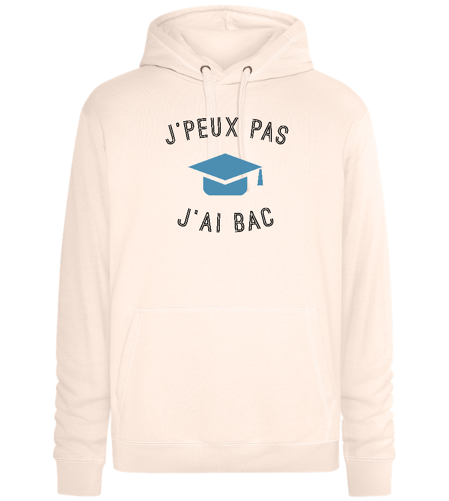 J'peux Pas J'ai Bac Design - Premium unisex hoodie_LIGHT PEACH ROSE_front