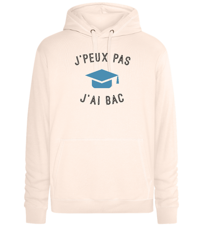 J'peux Pas J'ai Bac Design - Premium unisex hoodie_LIGHT PEACH ROSE_front