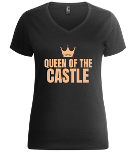 Queen of the Castle Design - Premium women's v-neck t-shirt