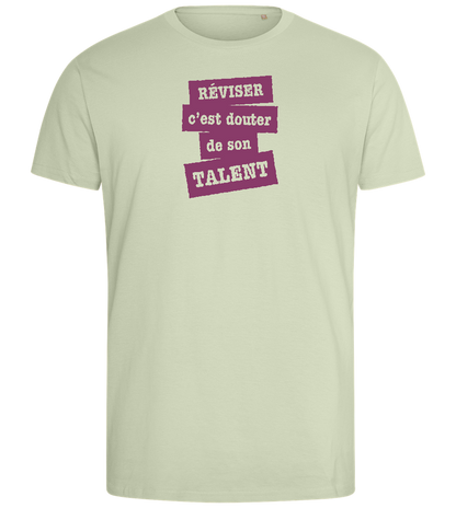 Réviser c'est Douter de Son Talent Design - Comfort men's fitted t-shirt_SILESTONE_front