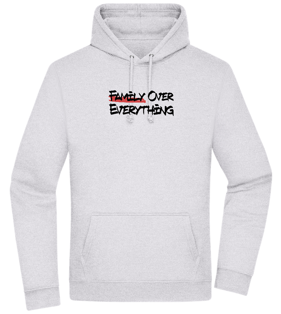 Family over Everything Design - Premium Essential Unisex Hoodie_ORION GREY II_front