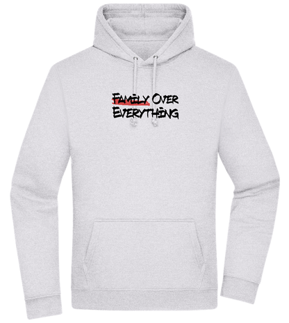 Family over Everything Design - Premium Essential Unisex Hoodie_ORION GREY II_front