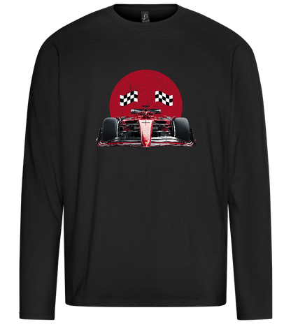 Finished F1 Design - Premium men's long sleeve t-shirt_DEEP BLACK_front