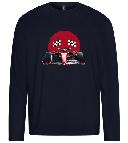 Finished F1 Design - Premium men's long sleeve t-shirt_FRENCH NAVY_front