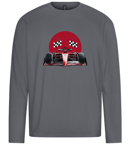 Finished F1 Design - Premium men's long sleeve t-shirt_MOUSE GREY_front