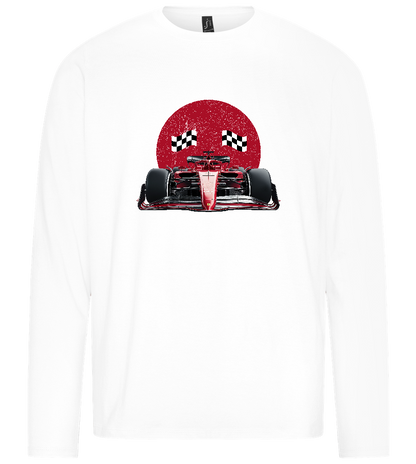 Finished F1 Design - Premium men's long sleeve t-shirt_WHITE_front