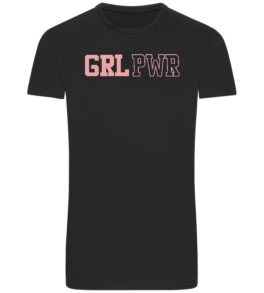 Girl Power 3 Design - Basic Unisex T-Shirt_DEEP BLACK_front