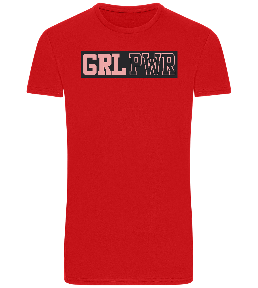 Girl Power 3 Design - Basic Unisex T-Shirt_RED_front
