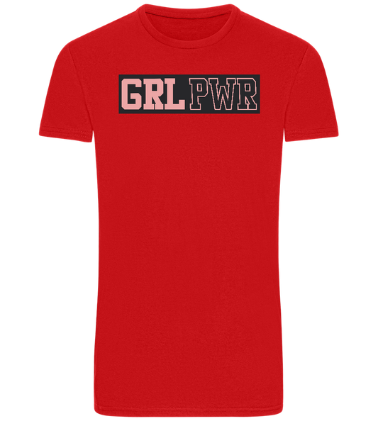 Girl Power 3 Design - Basic Unisex T-Shirt_RED_front