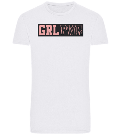 Girl Power 3 Design - Basic Unisex T-Shirt_WHITE_front