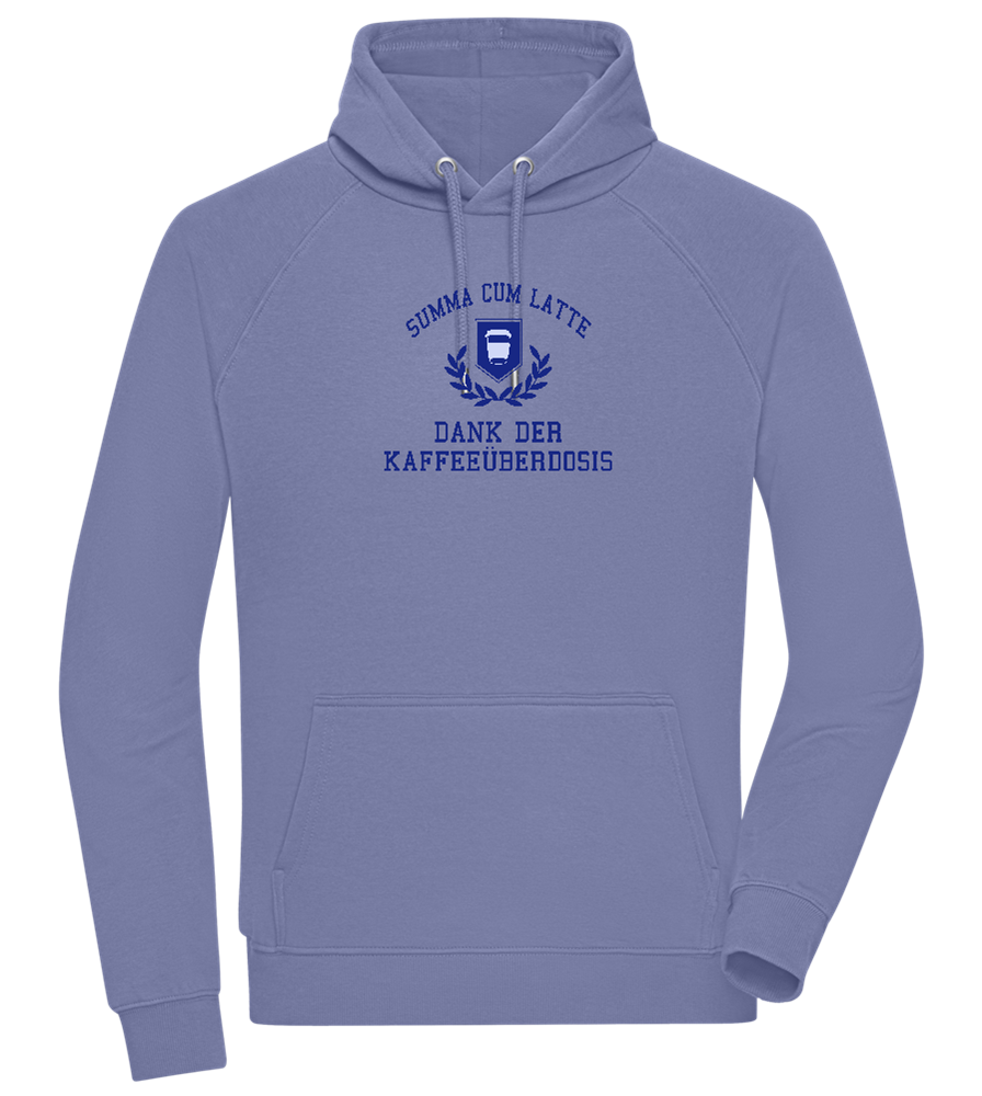 Kaffeeüberdosis Design - Comfort unisex hoodie_BLUE_front