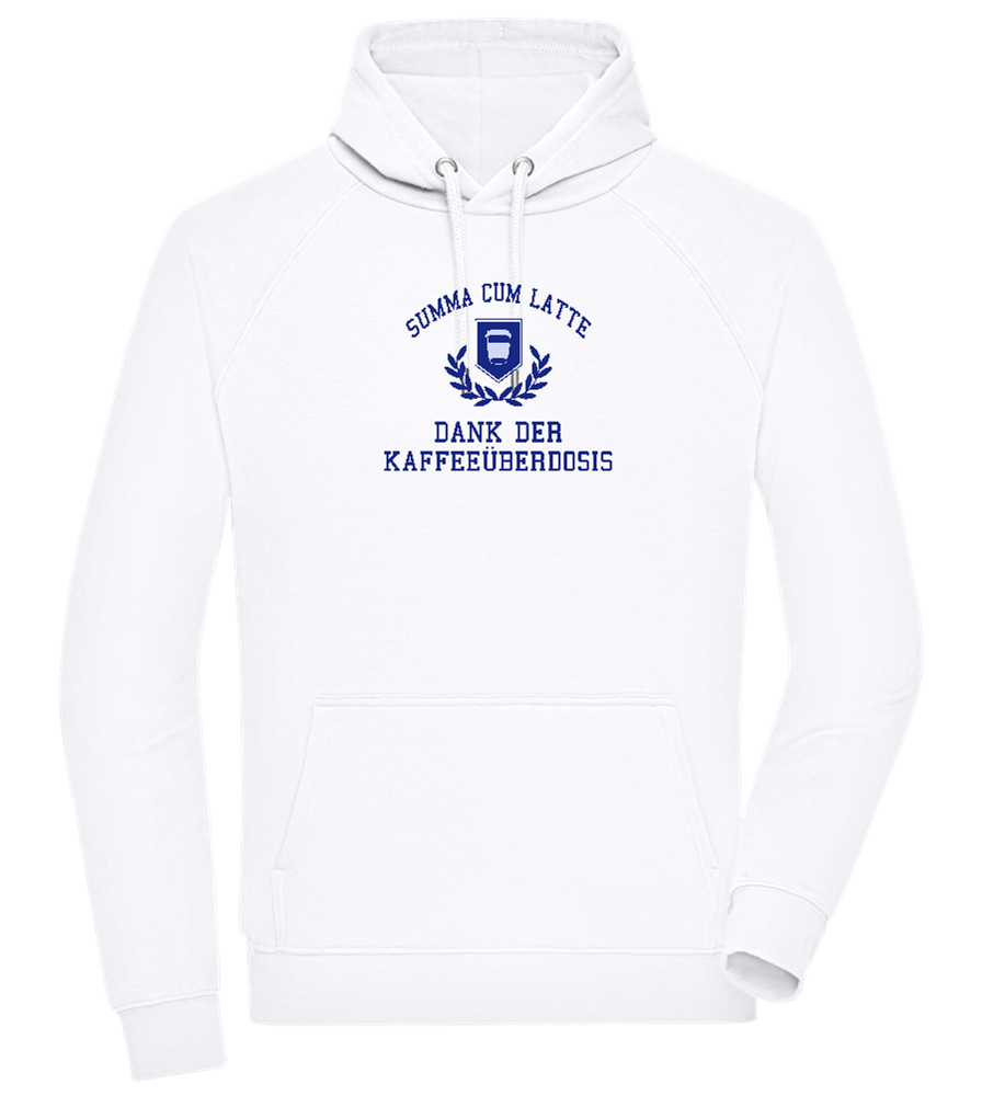 Kaffeeüberdosis Design - Comfort unisex hoodie_WHITE_front