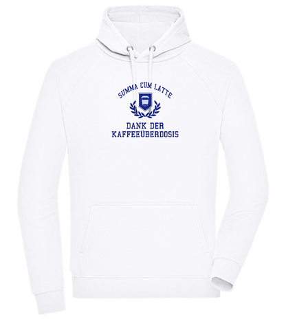 Kaffeeüberdosis Design - Comfort unisex hoodie_WHITE_front