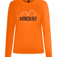 Doeslief Hartje Design - Premium Women´s long sleeve t-shirt_ORANGE_front