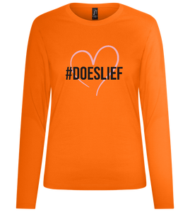 Doeslief Hartje Design - Premium Women´s long sleeve t-shirt