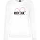 Doeslief Hartje Design - Premium Women´s long sleeve t-shirt_WHITE_front