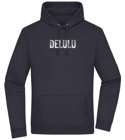 Delulu Design - Premium Essential Unisex Hoodie_FRENCH NAVY_front