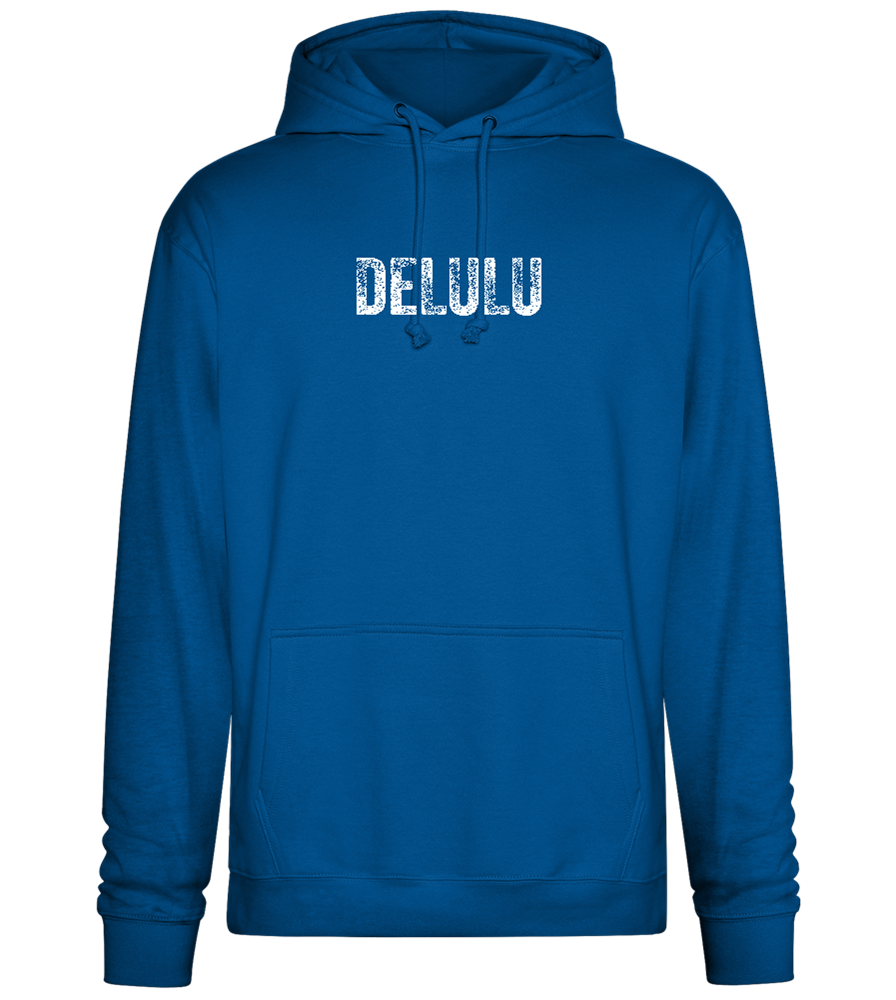 Delulu Design - Premium Essential Unisex Hoodie_ROYAL_front