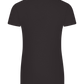 Girl Power Design - Basic women's fitted t-shirt_DEEP BLACK_back