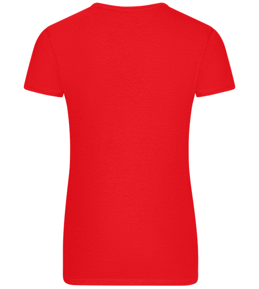 Girl Power Design - Basic women's fitted t-shirt_RED_back