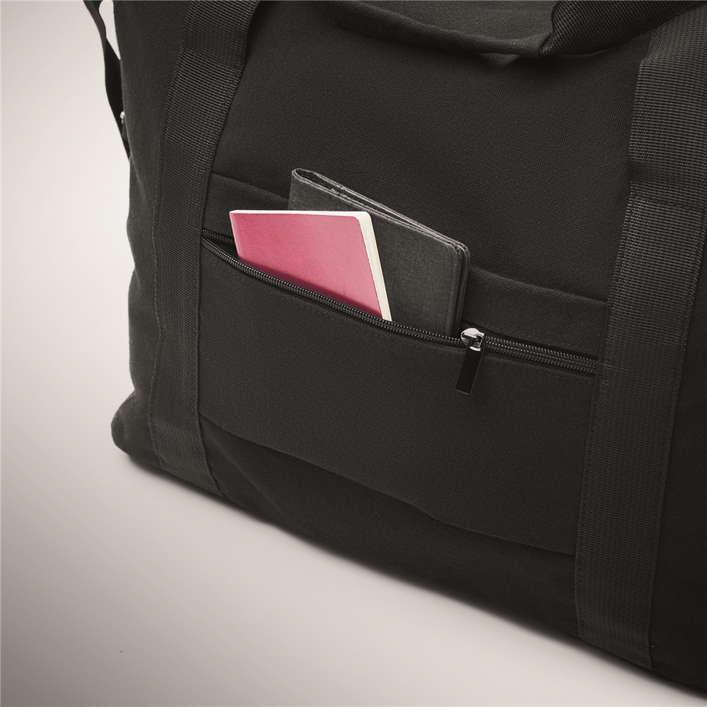 Weekend Bag in Recycled Material_BLACK_DETAILEDIMAGE_back_3