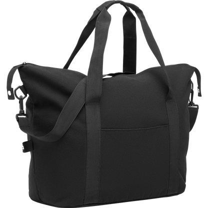 Weekend Bag in Recycled Material_BLACK_DETAILEDIMAGE_front_1