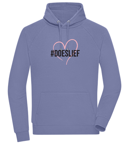 Doeslief Hartje Design - Comfort unisex hoodie_BLUE_front