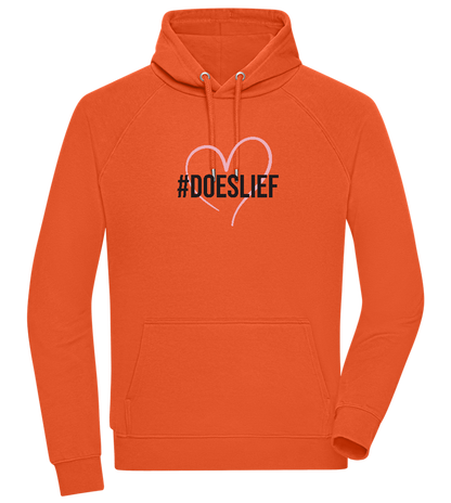 Doeslief Hartje Design - Comfort unisex hoodie_BURNT ORANGE_front