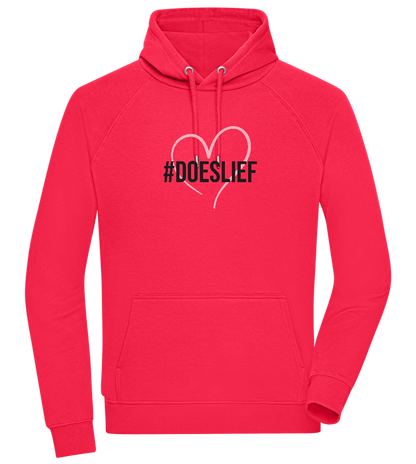 Doeslief Hartje Design - Comfort unisex hoodie_RED_front