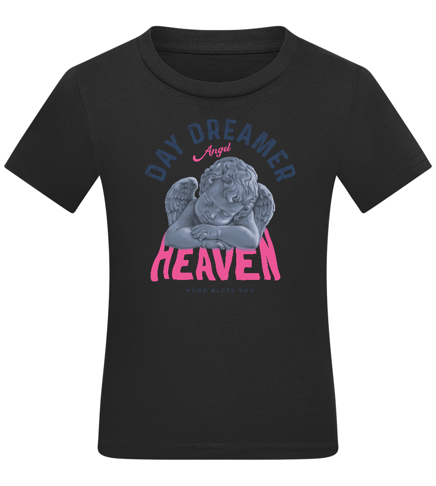 Day Dreamer Design - Comfort kids fitted t-shirt_DEEP BLACK_front