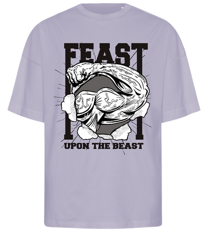 Feast upon the Beast Design - Premium men's oversized t-shirt_LILAK_front