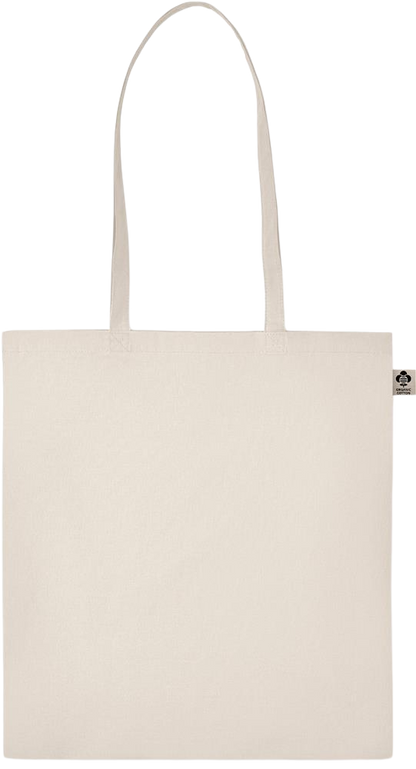 Essential ecru organic cotton tote bag_BEIGE_front