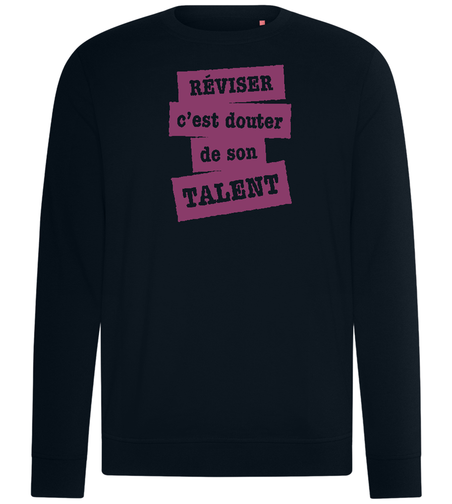 Réviser c'est Douter de Son Talent Design - Comfort unisex sweater_BLACK_front