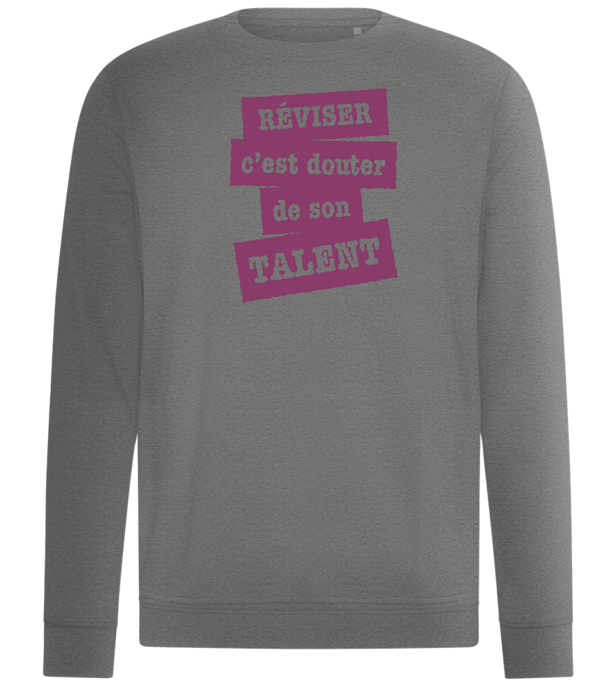 Réviser c'est Douter de Son Talent Design - Comfort unisex sweater_ORION GREY II_front