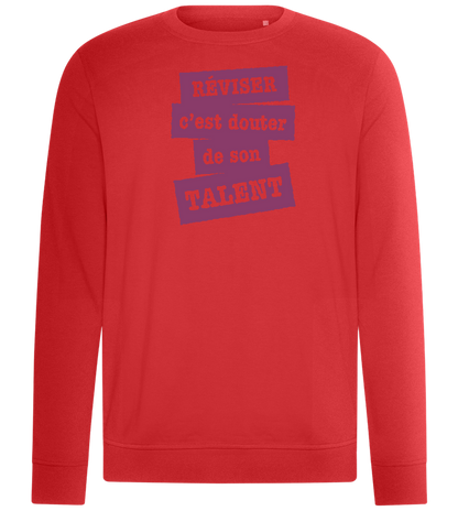 Réviser c'est Douter de Son Talent Design - Comfort unisex sweater_RED_front