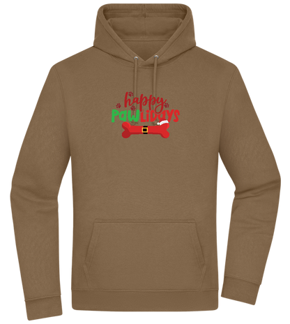 Happy Pawlidays Design - Premium Essential Unisex Hoodie_ARMY_front