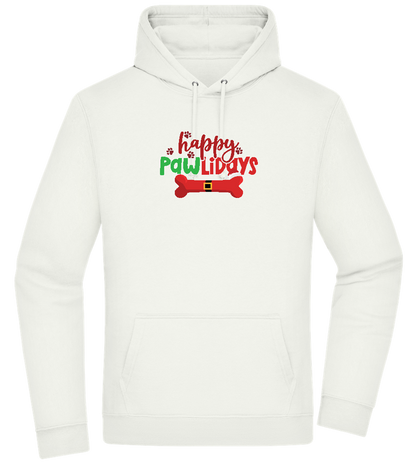 Happy Pawlidays Design - Premium Essential Unisex Hoodie_CREAMY GREEN_front