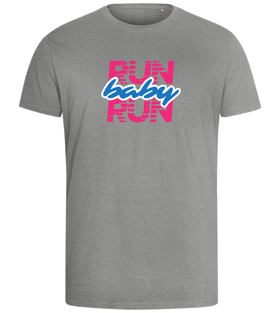 Run Baby Run Design - Comfort men's fitted t-shirt_ORION GREY_front