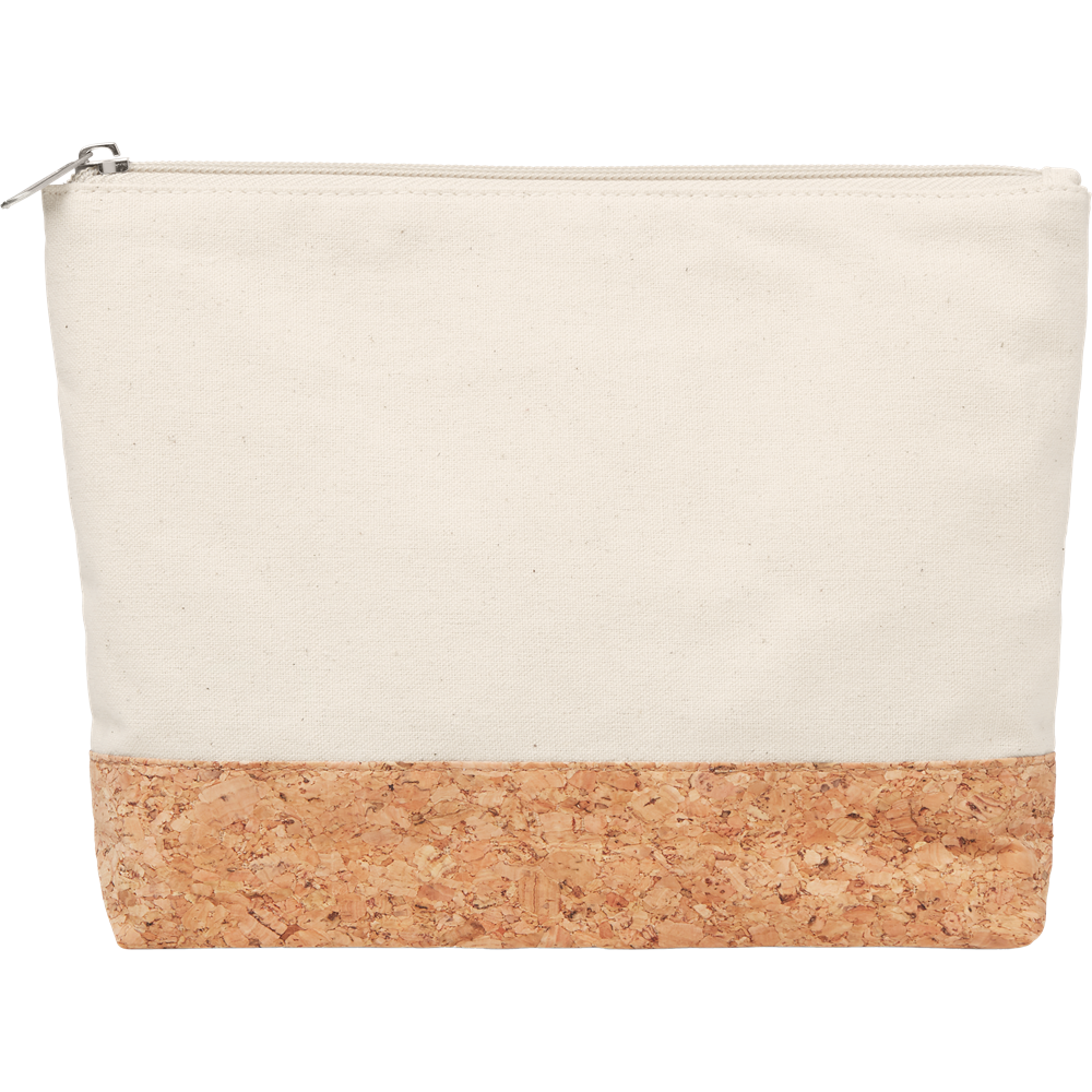 Cork & Cotton Cosmetic Bag_BEIGE_front