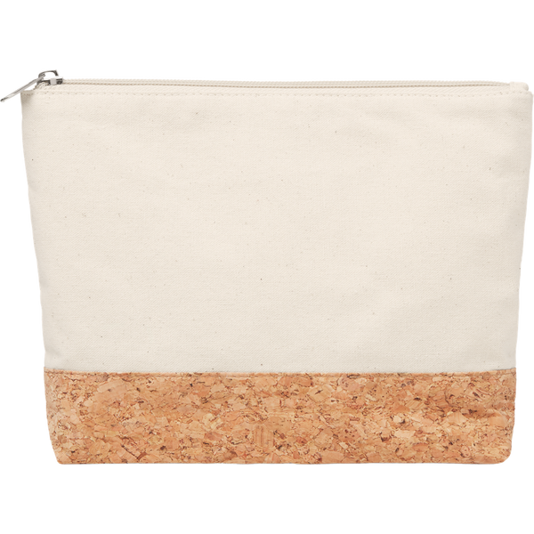 Cork & Cotton Cosmetic Bag_BEIGE_front