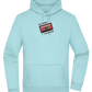 Feel the Beat Design - Premium Essential Unisex Hoodie_POOL BLUE_front