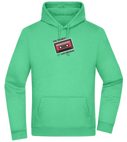 Feel the Beat Design - Premium Essential Unisex Hoodie_SPRING GREEN_front