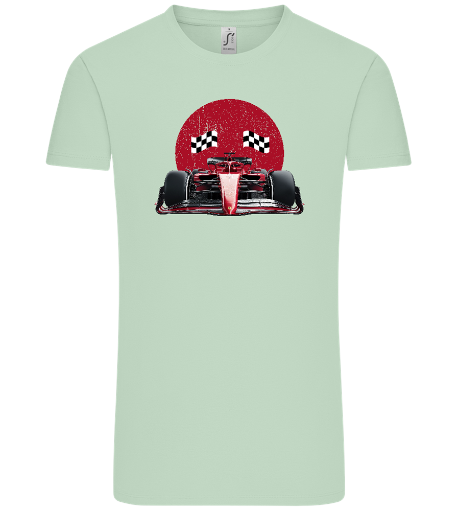 Speed Demon Design - Comfort Unisex T-Shirt_ICE GREEN_front