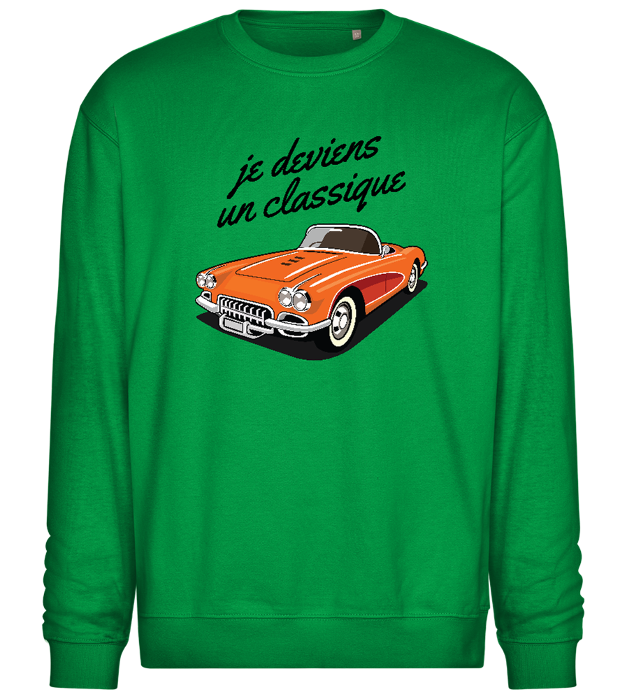 Becoming A Classic Design - Comfort Essential Unisex Sweater_MEADOW GREEN_front