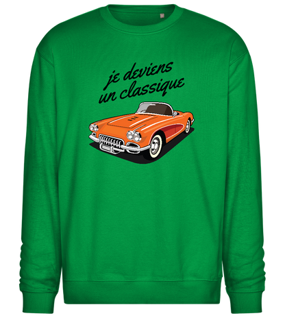 Becoming A Classic Design - Comfort Essential Unisex Sweater_MEADOW GREEN_front