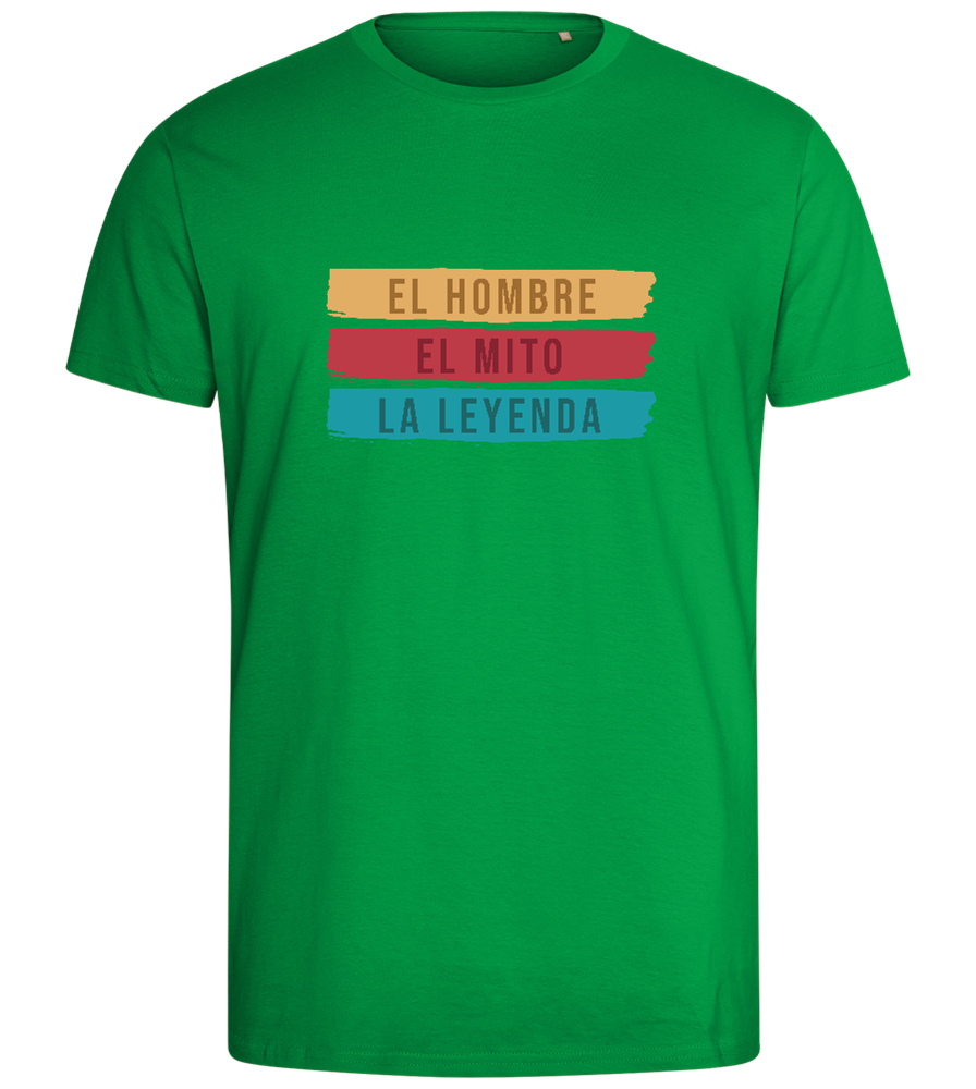 The Man The Myth The Legend Design - Comfort men's fitted t-shirt_MEADOW GREEN_front