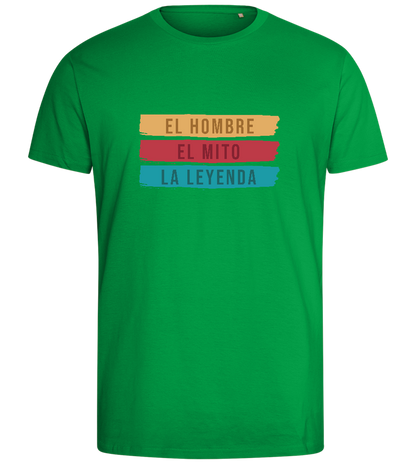 The Man The Myth The Legend Design - Comfort men's fitted t-shirt_MEADOW GREEN_front